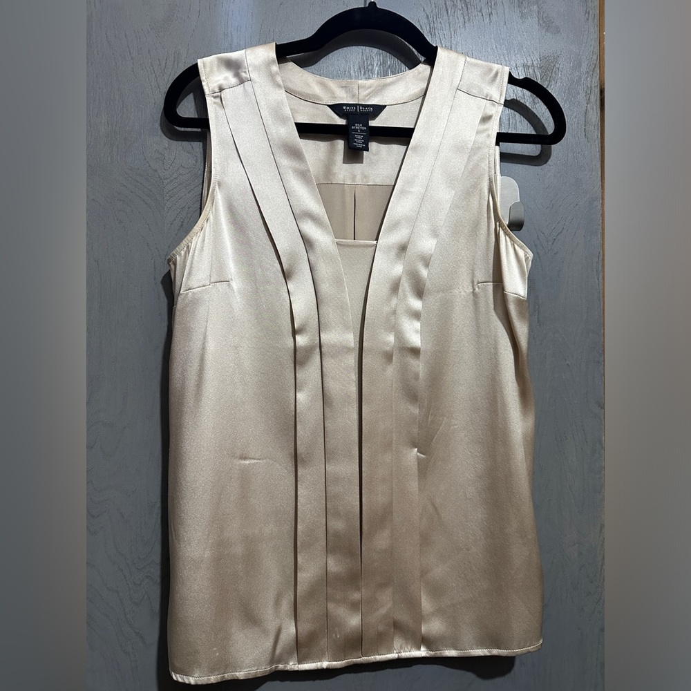 Pristine Gold Champagne silk blouse